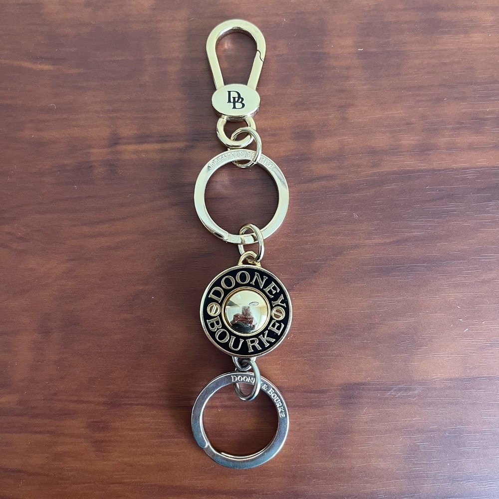 Dooney & Bourke Gold and Silver Keychain
